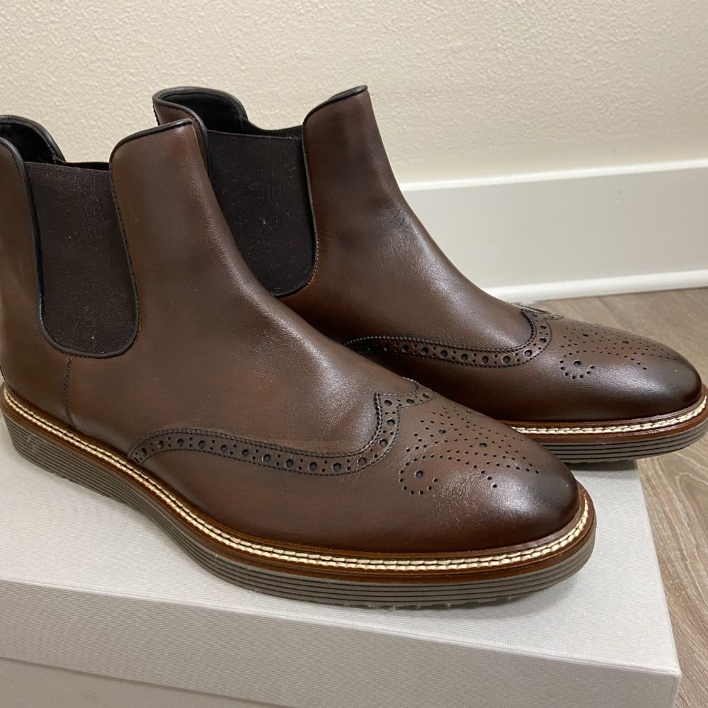 JOHNSTON & MURPHY Casteel Chelsea Wingtip Leather Boot